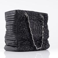 Chanel COCO CABAS Black Ruched Leather Tote - Sold for $2,944 on 05-17-2026 (Lot 634).jpg